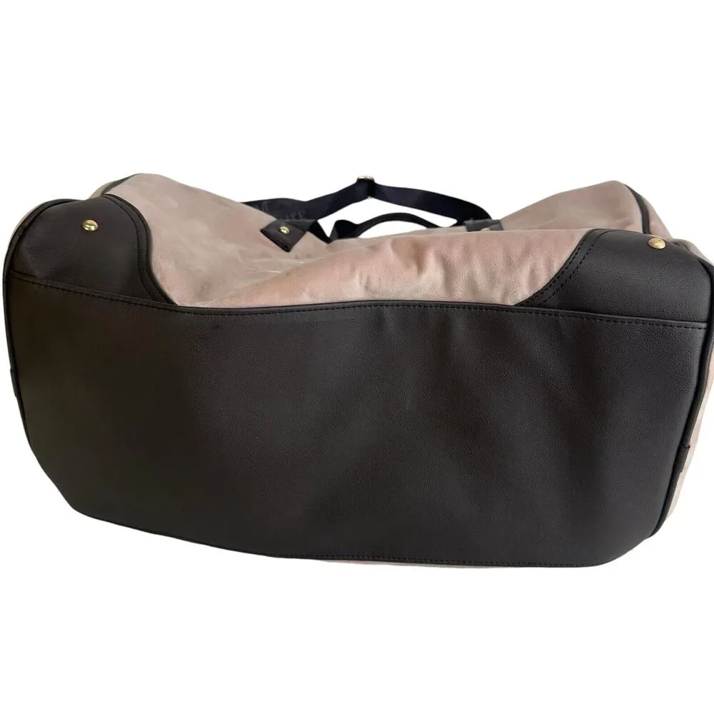 Juicy Couture pink and brown travel bag